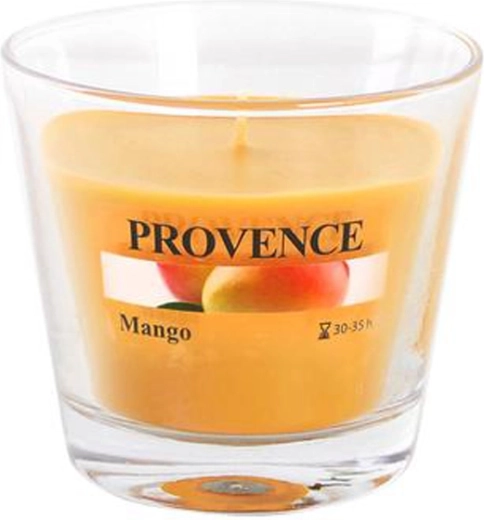 PROVENCE scented glass candle mango 35 hours