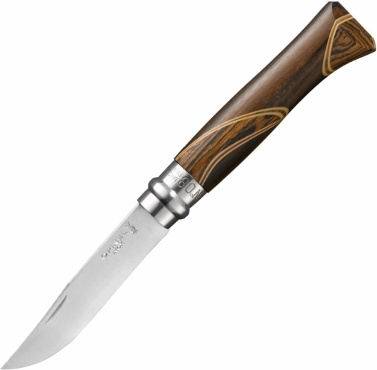 Opinel N°08 Inox Chaperon kišeninis peilis 8,5 cm iš afrikietiškų medienų