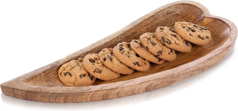 Wooden serving plate made of mango wood 38 × 15.5 × 3.5 cm
