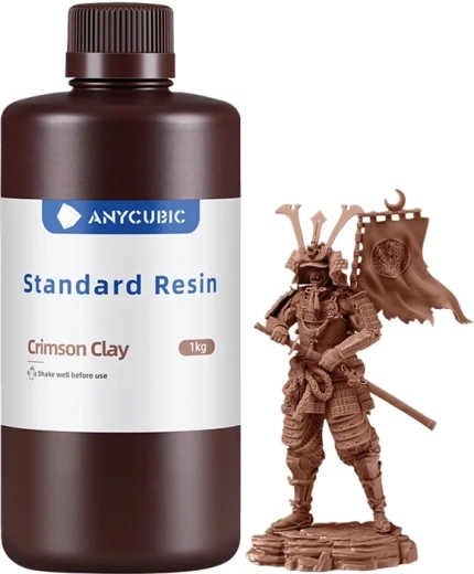 Anycubic Standard Resin fotopolimerinė derva LCD/DLP 3D spausdinimui (Crimson Clay)