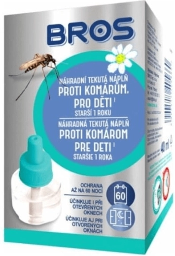 Bros pakaitinė skysta pripildymo kasetė nuo uodų vaikams