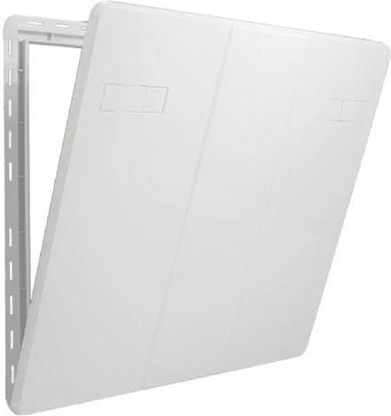 Revizinės durelės 400 × 600 mm, baltas plastikas