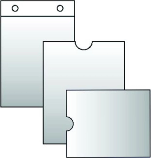 Skaidrus dėklas laiko kortelėms 100 × 220 mm, 120 mikronų