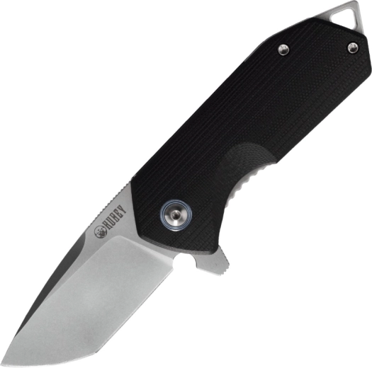 Kubey Campe Nest kišeninis peilis 6 cm, juodas, G10