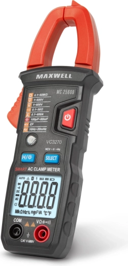 Digital Clamp Multimeter for Measuring AC Current up to 600 A