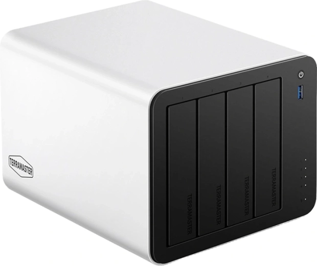 Terramaster F4-425 Plus NAS serveris, 4 lizdai, su Intel N95 ir 8 GB RAM
