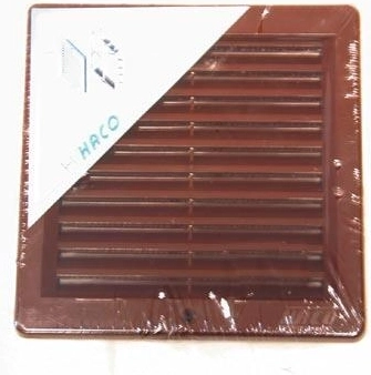 Vėdinimo grotelės su tinkleliu 200 × 200 mm, baltos