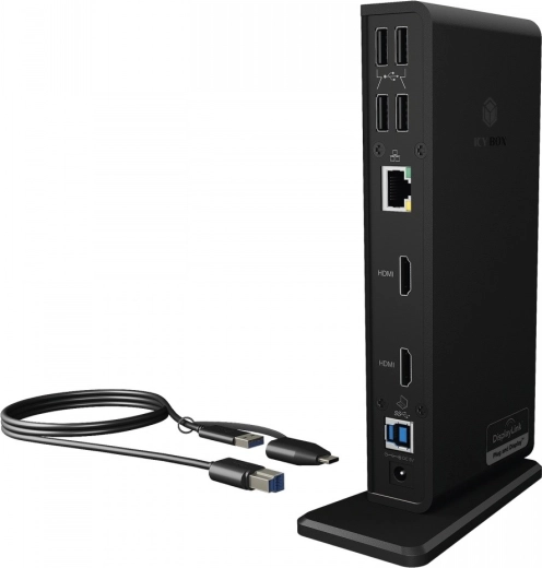 Icy Box DisplayLink Desktop Docking Station