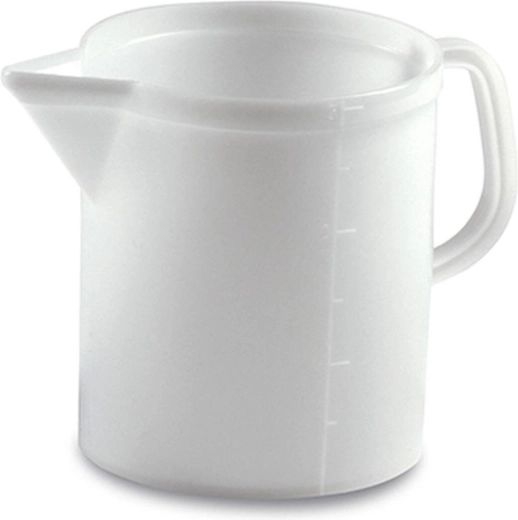 Plastic measuring jug 2 l with scale – white