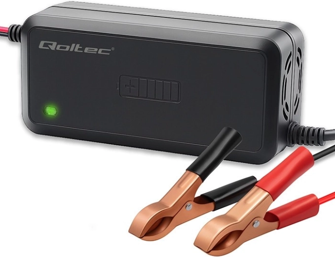Mikroprocesorinis 12 V 5 A įkroviklis AGM, GEL ir SLA akumuliatoriams – 6 pakopų įkrovimas
