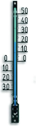 TFA outdoor analog thermometer, plastic, black