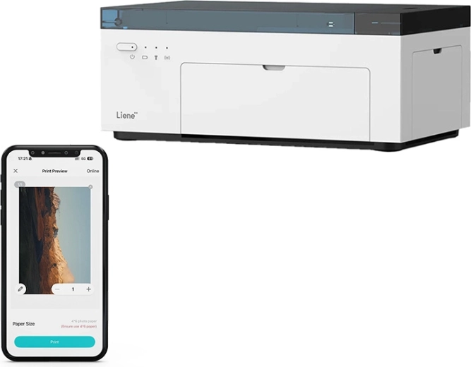 Liene Amber M200 Portable Photo Printer 10x15 cm with Dye-Sublimation Technology
