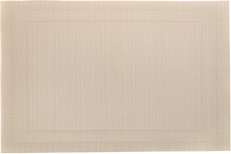 Stalo padėkliukas RECTANGLE kreminis 45 × 30 cm PVC/PES