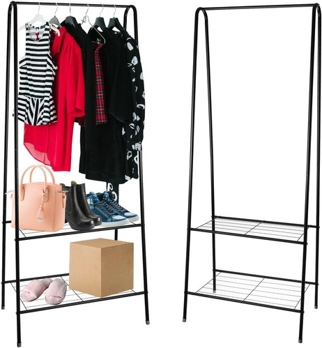 Clothes hanger - stand with shoe rack 22258