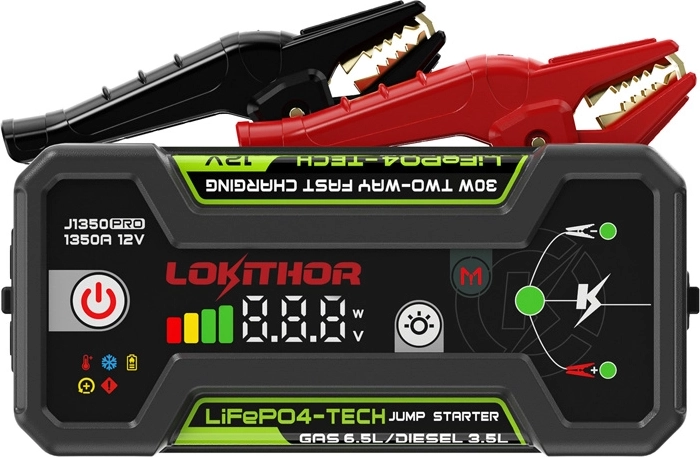 LOKITHOR J1350 Pro Jump Starter 25.6 Wh