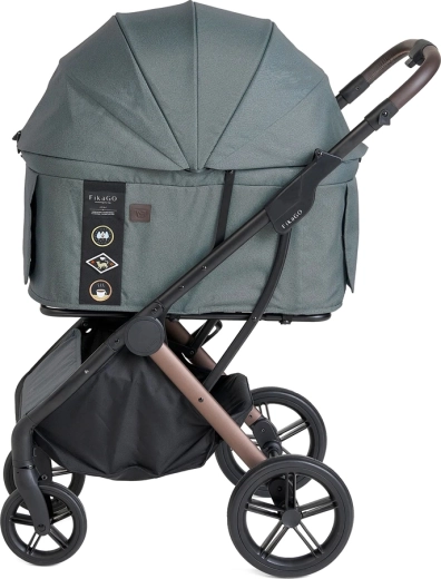 FIKAGO stroller for dogs and cats Agile2 Bridge Bond