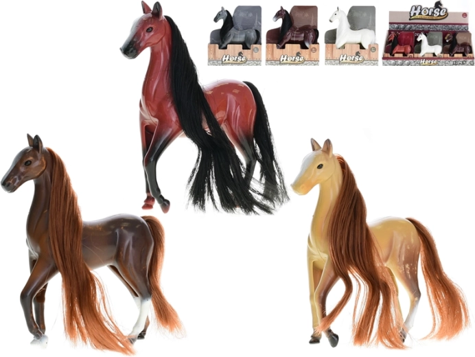 Plastikinis stovintis arklys 12 cm