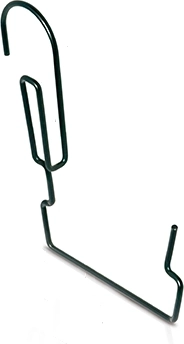 Metal window box holder 23 cm black