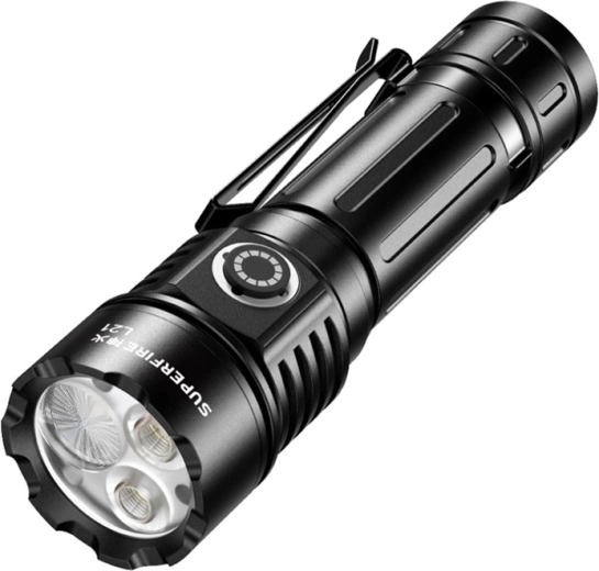 Superfire L21 compact LED flashlight 1350 lm USB-C