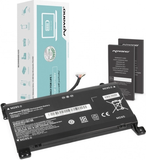 Movano FM08 battery for HP Omen 17-AN (12-pin) 5973 mAh 86 Wh