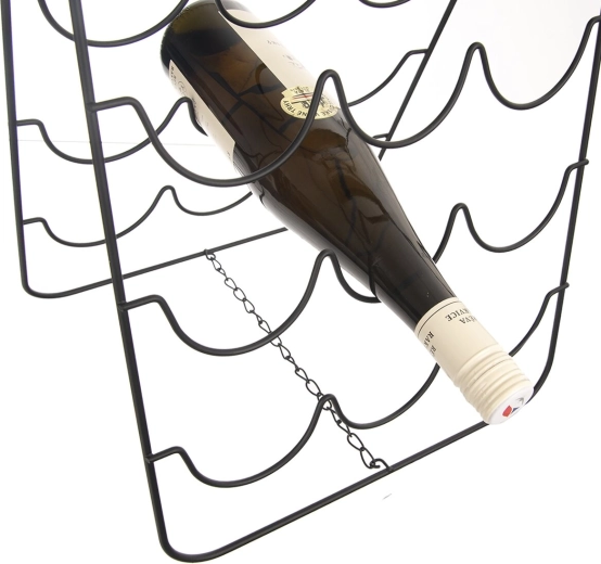 Clear storage for up to 9 bottles