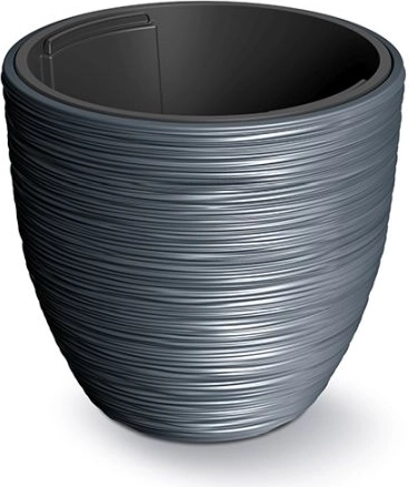 Furu Planter with Insert 34.9 cm – Anthracite