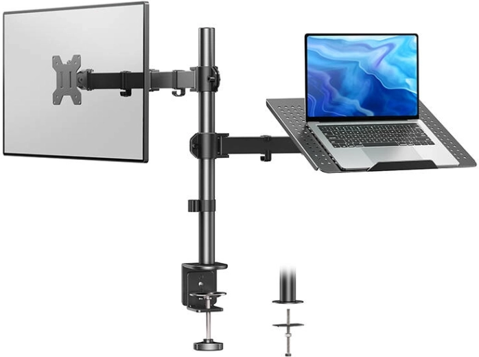 Monitoriaus ir nešiojamojo kompiuterio laikiklis HUANUO HNCM2 13–32"