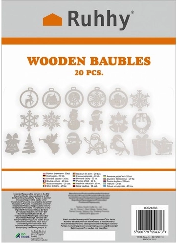 20 ornaments in 20 motifs for a coordinated decoration