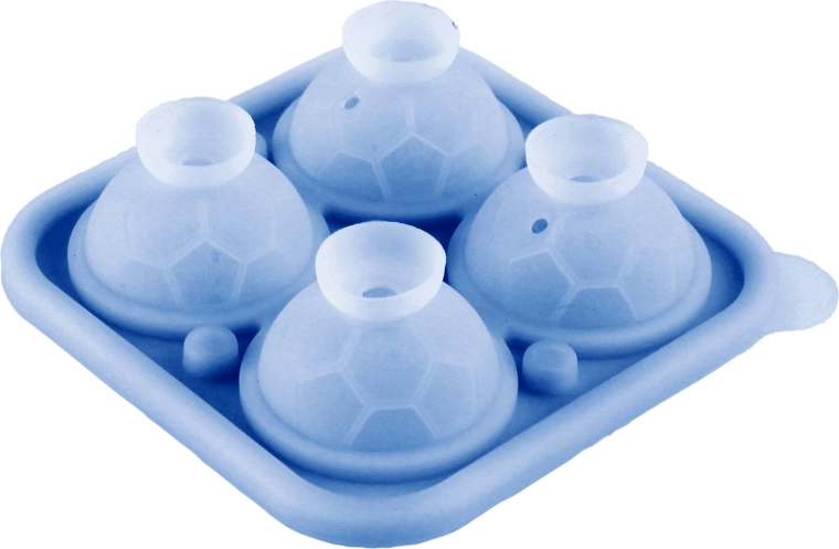 Silicone Ice Mold – 4 Round Cubes (Balls)