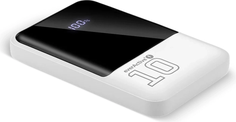 Išorinė baterija (powerbank) 10 000 mAh su greituoju įkrovimu 22,5 W, 2× USB ir 1× USB‑C su LED ekranu