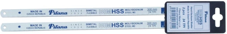 Hacksaw blades for metal 300 mm 24 TPI bimetal, set of 2 pcs PILANA