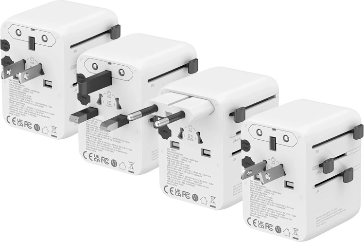 Universal UK/EU/US/AU plugs for travel