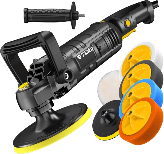 Rotacinė automobilio poliruoklė Renew Force 2600 W 150 mm su Soft Start – 1 vnt.