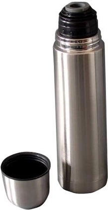 AKCENT Stainless Steel Thermos 0.75 l with Clip Closure
