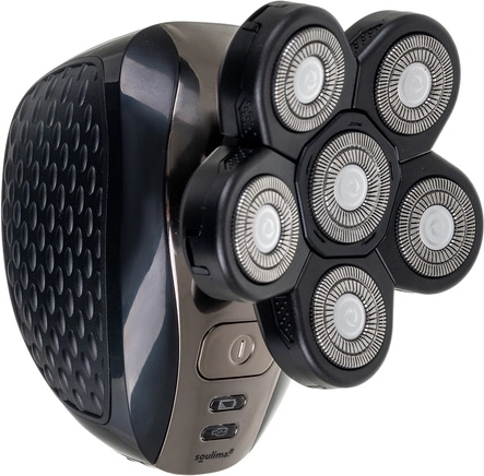 6 heads for fast and smooth shaving