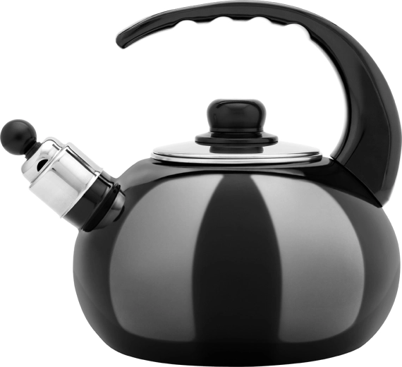 Emaliuotas arbatinukas 2,5 l juodas