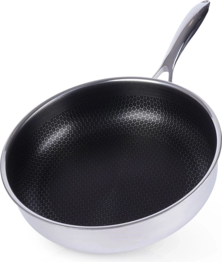 Deep stainless steel pan COOKCELL 28 cm