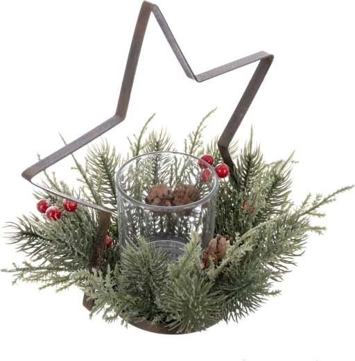 Glass holder for gentle light diffusion