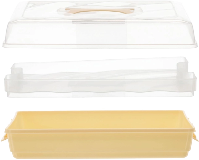 Karpatka Cake Container with Tray and Handle 44 × 30 × 13 cm