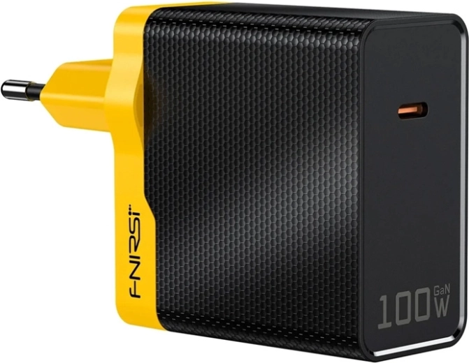 FNIRSI 100 W GaN USB-C PD maitinimo adapteris