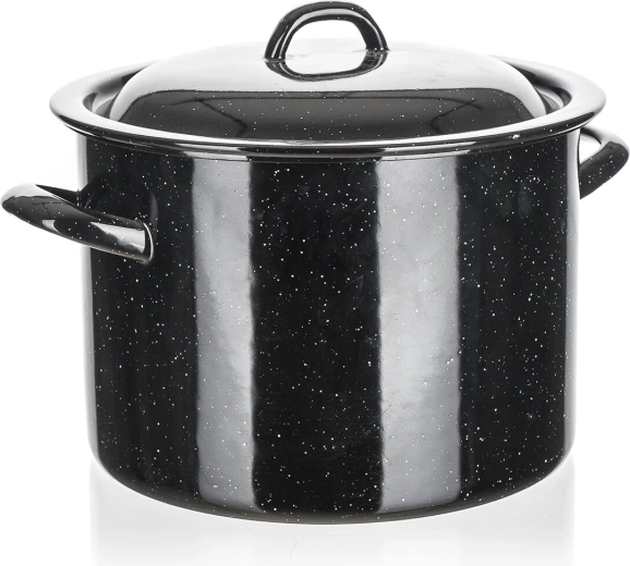 Enamel Pot with Lid 5.5 L, Diameter 22 cm