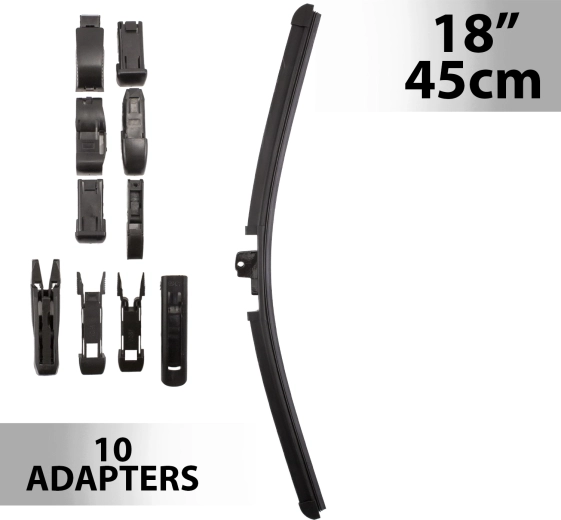 Carguard Wiper 45 cm with 10 Adapters