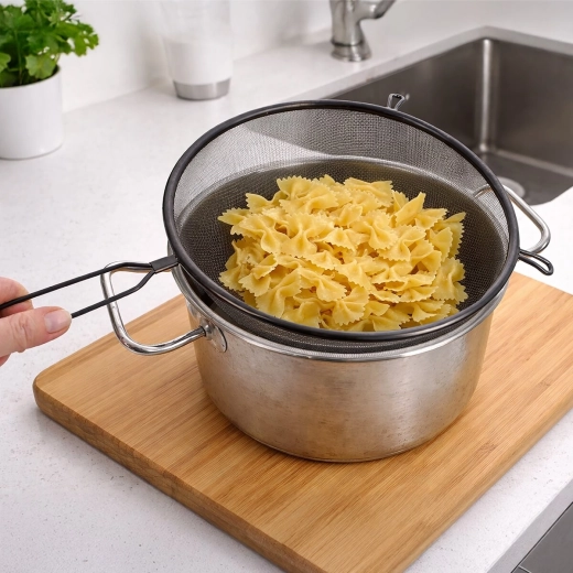 Stable use over a pot and in the sink