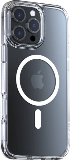 Torras Diamond‑Mag Case for iPhone 16 Pro Transparent