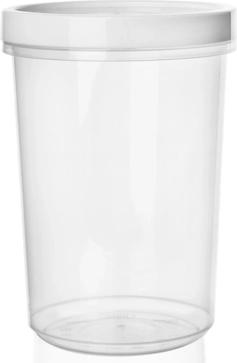 Apvalus maisto indas su sandarinimu, užsukamas dangtelis 1,6 l