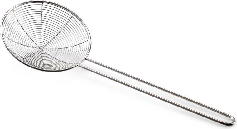 Stainless steel colander with handle 16 cm