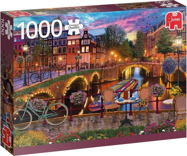 JUMBO dėlionė Amsterdamo vandens kanalai – 1000 detalių