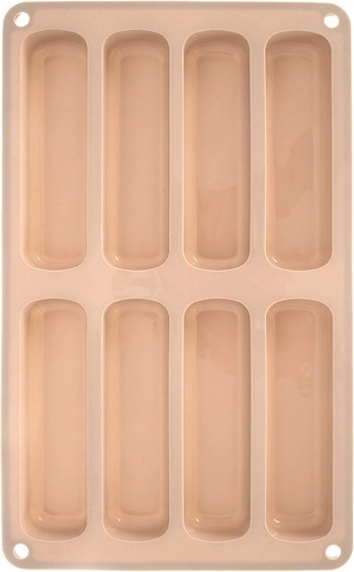 Silicone ladyfinger mold beige 28 × 17 × 2 cm