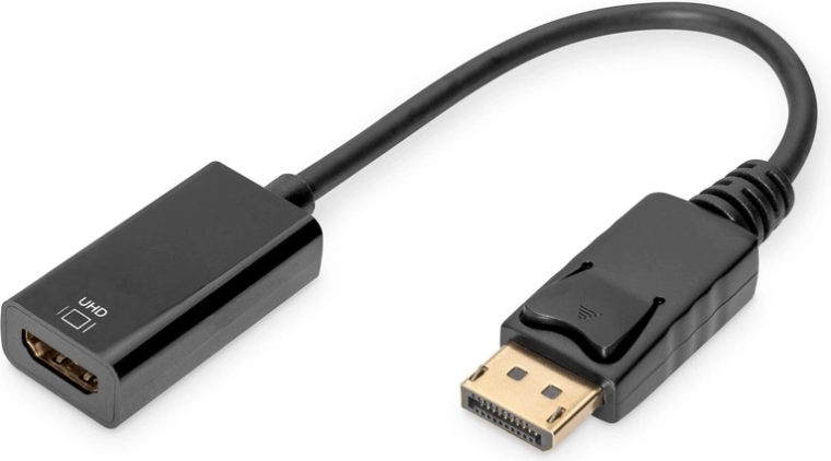 Active DisplayPort to HDMI Adapter, 0.2 m, 4K UHD, black