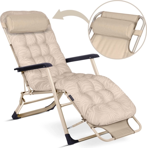 Padded comfort with headrest